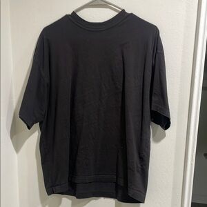 Black Short Sleeve Tee with Relaxed Fit